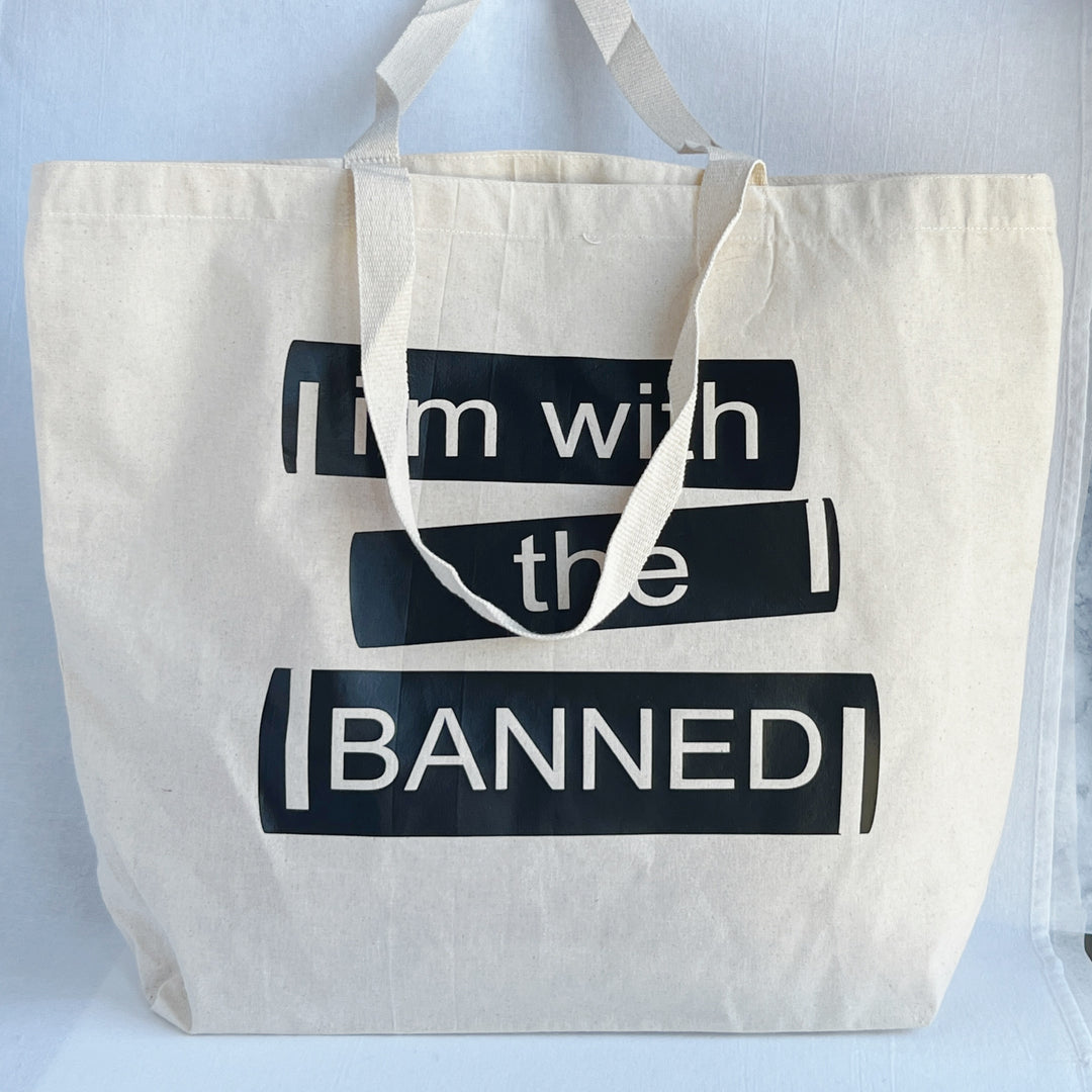 I'm with the Banned tote bag