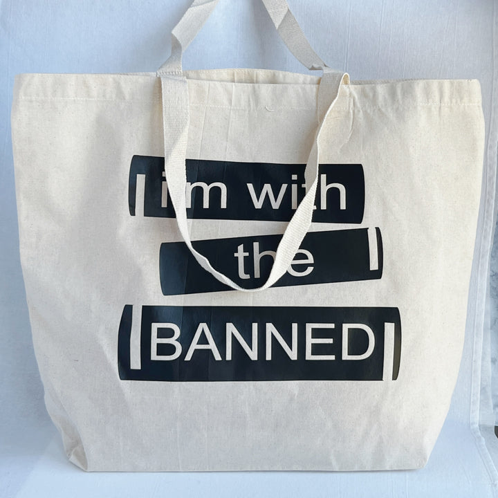I'm with the Banned tote bag