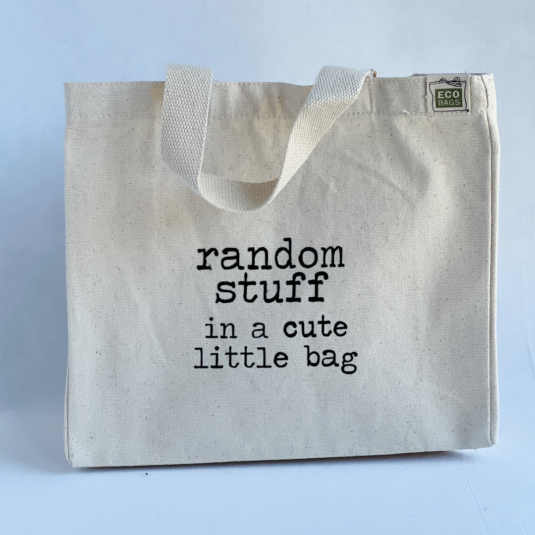 small square canvas gift bag - tote bag