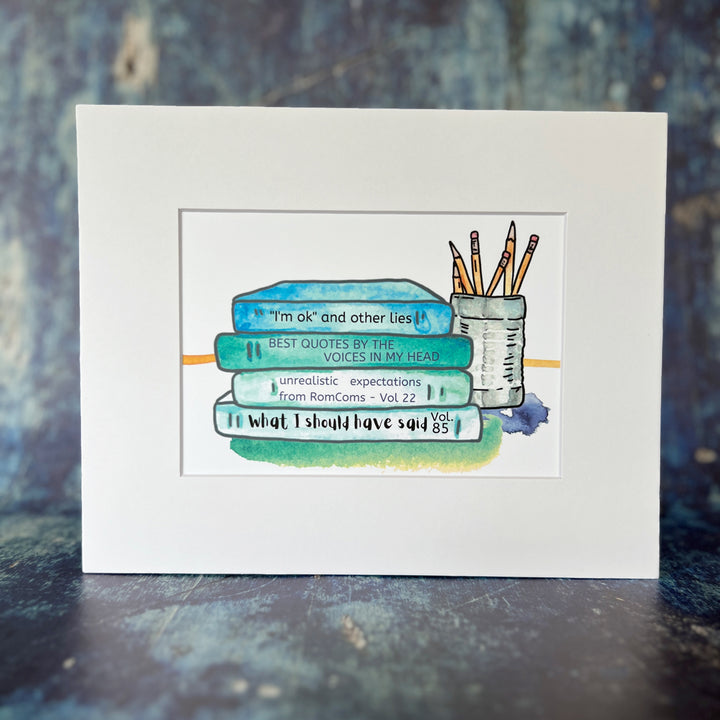 true life bookshelf print 6  - I'm ok and other lies