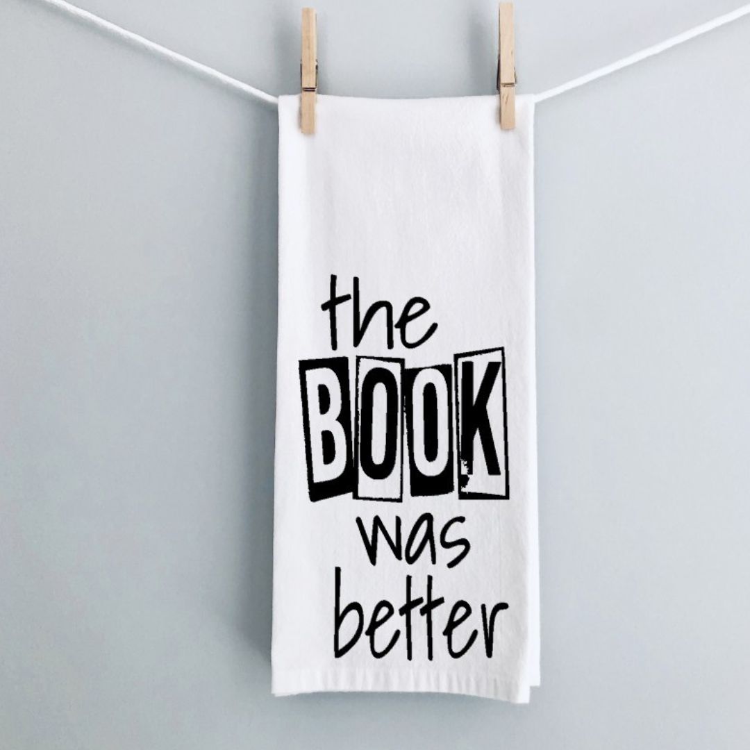 book nerds, read banned books - humorous kitchen bar towel