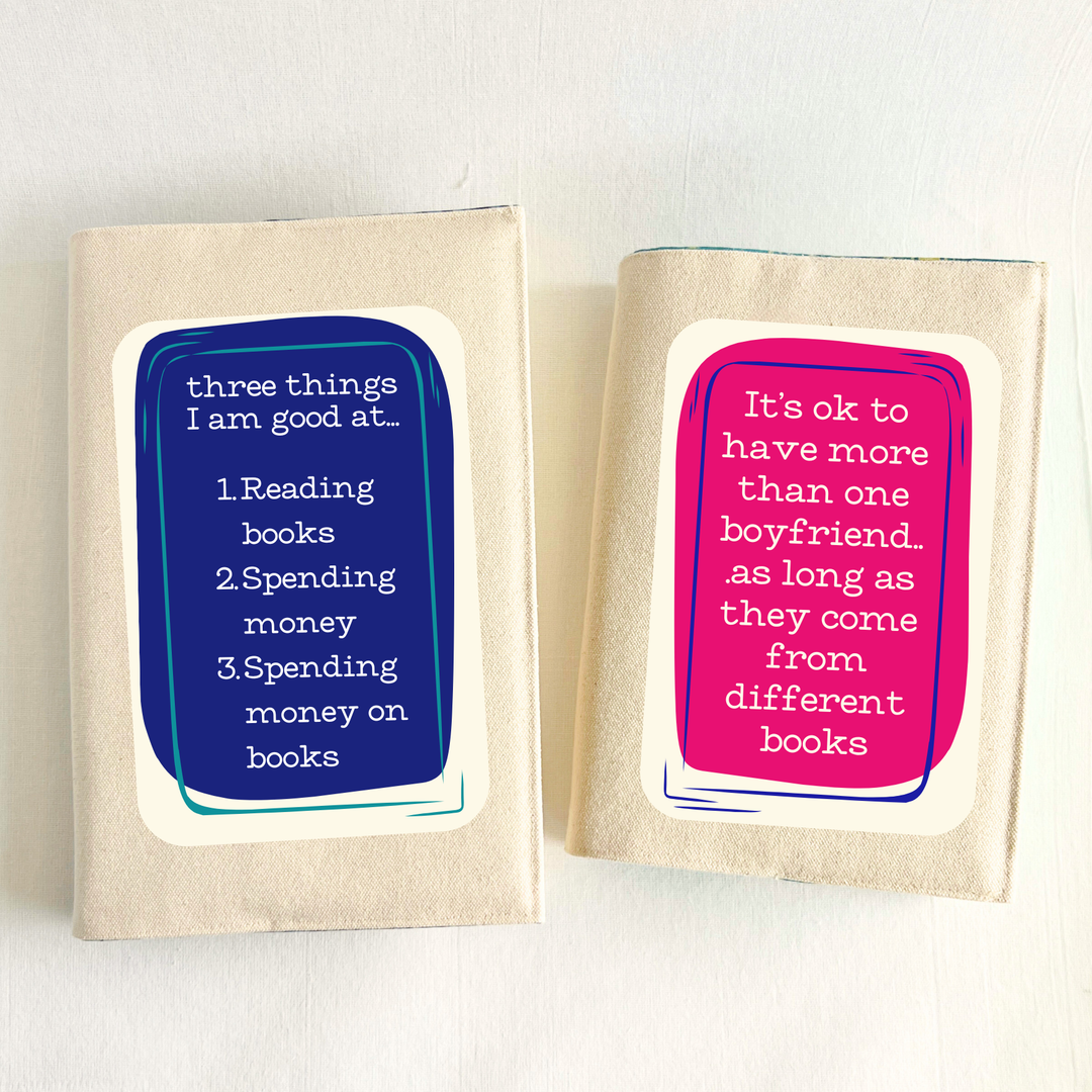 Reusable Adjustable Fabric Book Cover Jacket - So good at reading