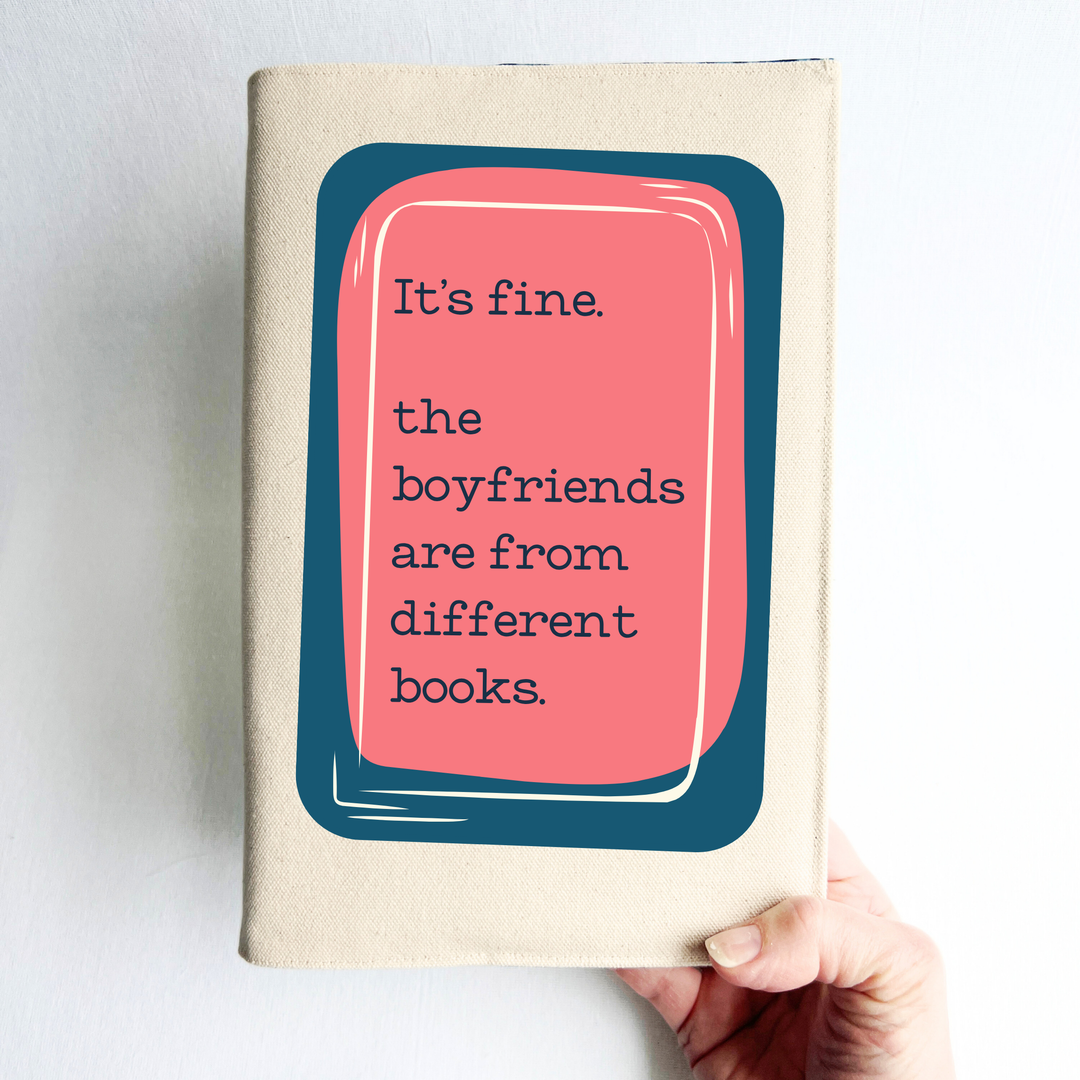 They're in Different Books - Canvas Book Cover
