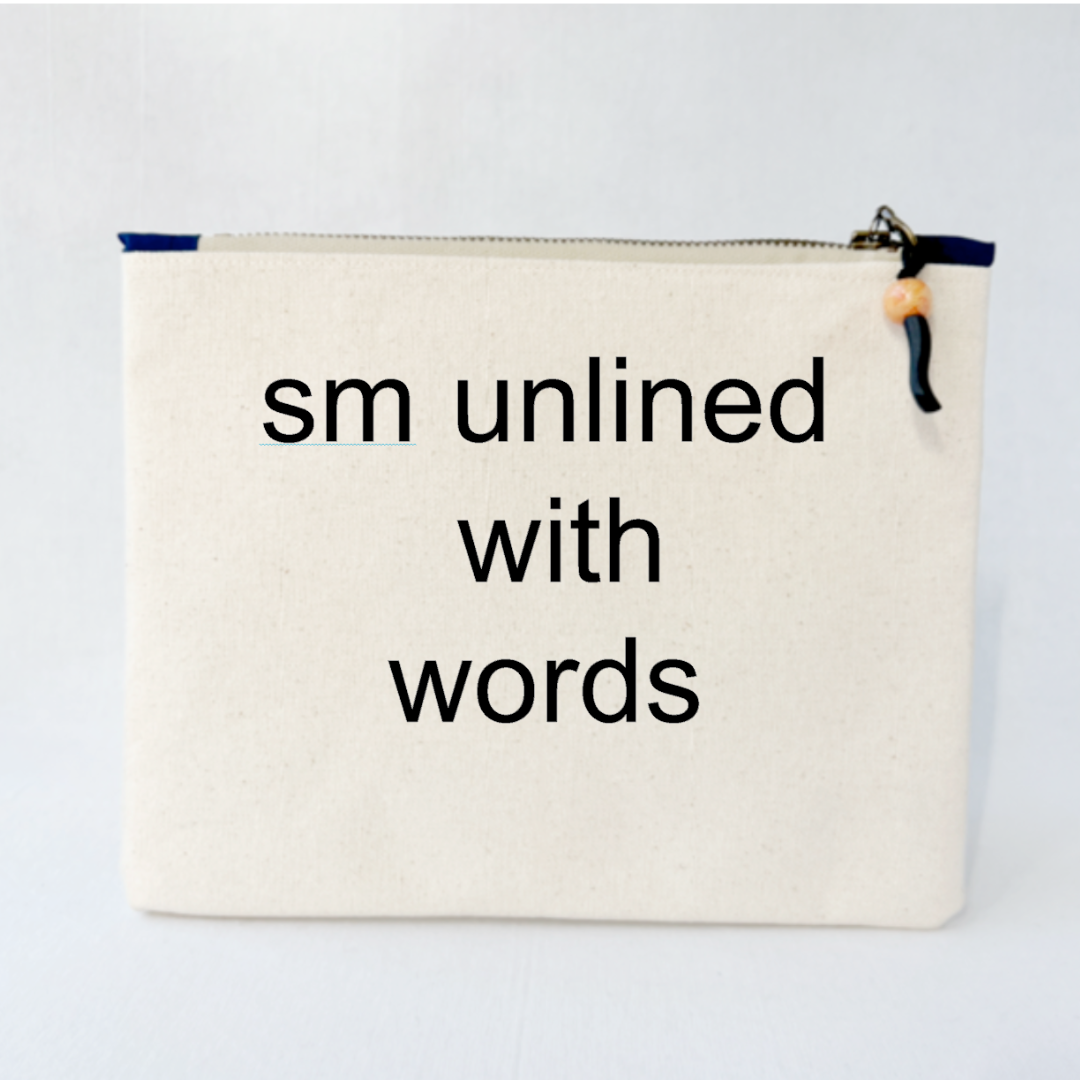 Personalized canvas zip bags - create your own zipper pouch