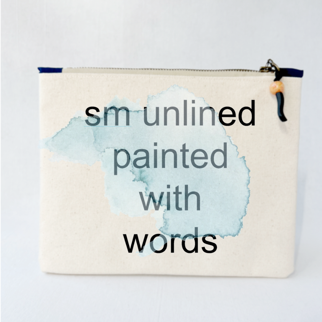 Personalized canvas zip bags - create your own zipper pouch