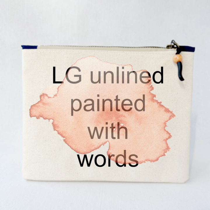 Personalized canvas zip bags - create your own zipper pouch