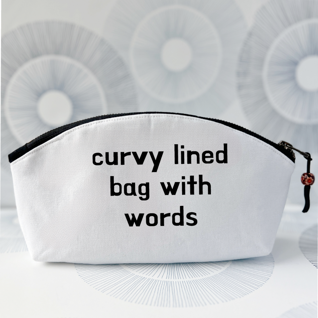 Personalized canvas zip bags - create your own zipper pouch