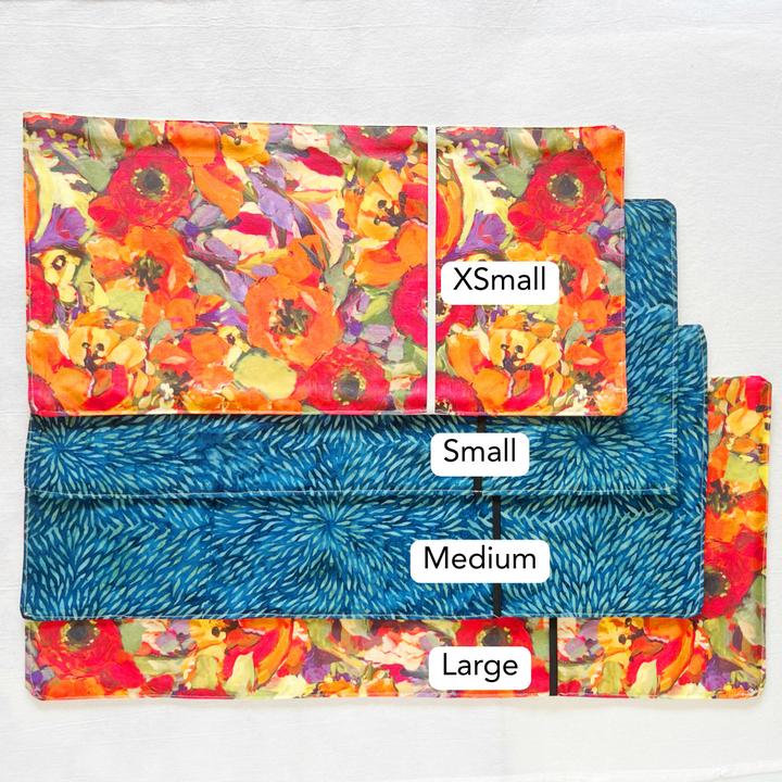 Reusable Adjustable Fabric Book Cover - A Day without Reading