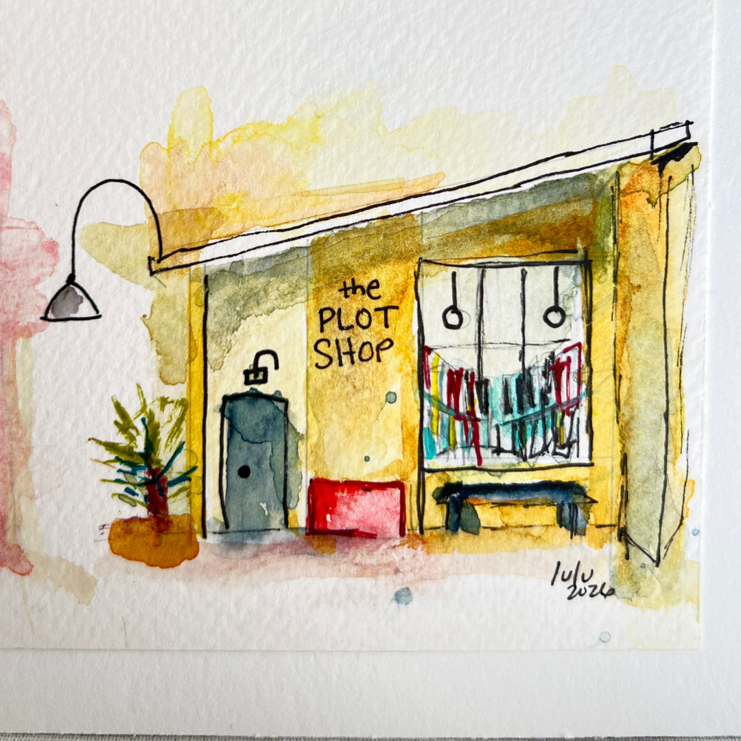 Well-Read Village - a Good Places Bookstore Village Watercolor