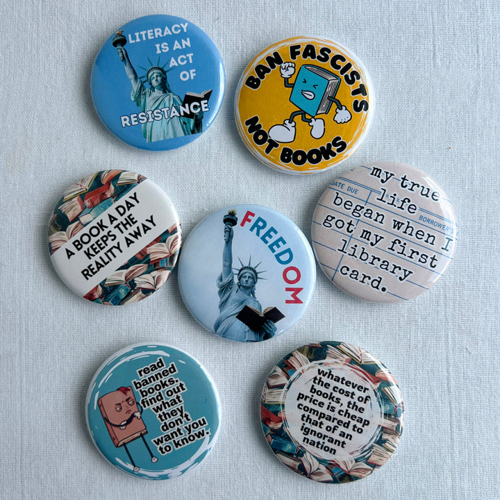 Pro-Democracy Pinback Buttons - fREEDom