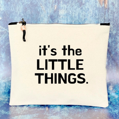mini canvas zip bag pouch - it's the little things