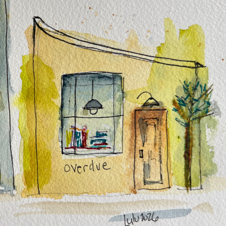 Library Village - a Good Places Library Watercolor space