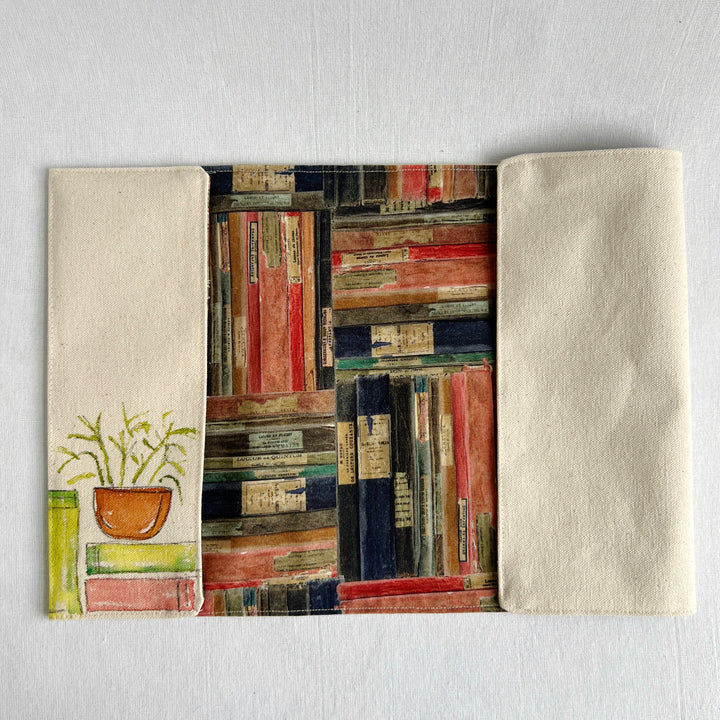 Tiny Plant Stack Number 2 - Handpainted Canvas Book Cover