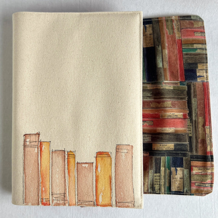 Pink Stack No. 3 - Handpainted Canvas Book Cover