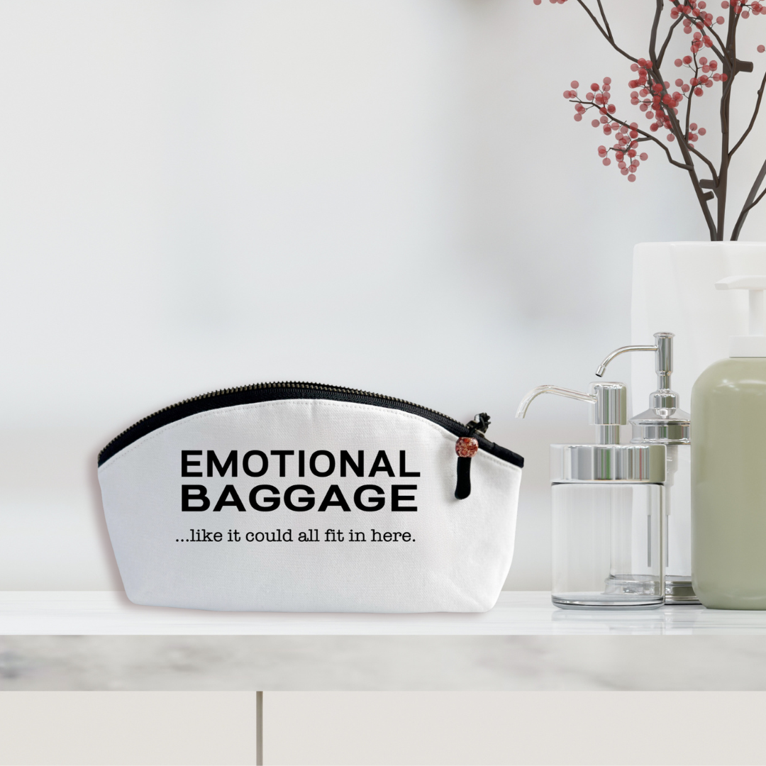 Curvy Canvas Cosmetic Bag - Emotional Baggage