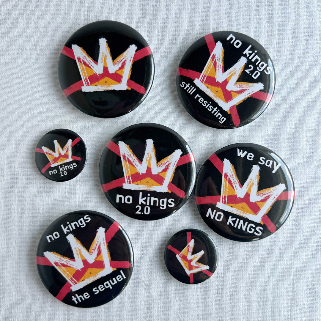 Pinback Buttons - NO KINGS Day 2.0