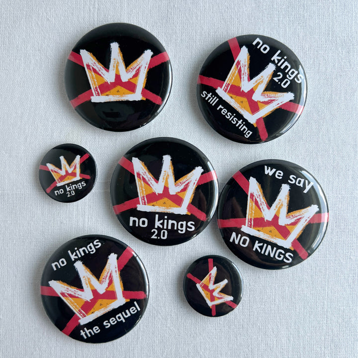 Pinback Buttons - NO KINGS Day 2.0