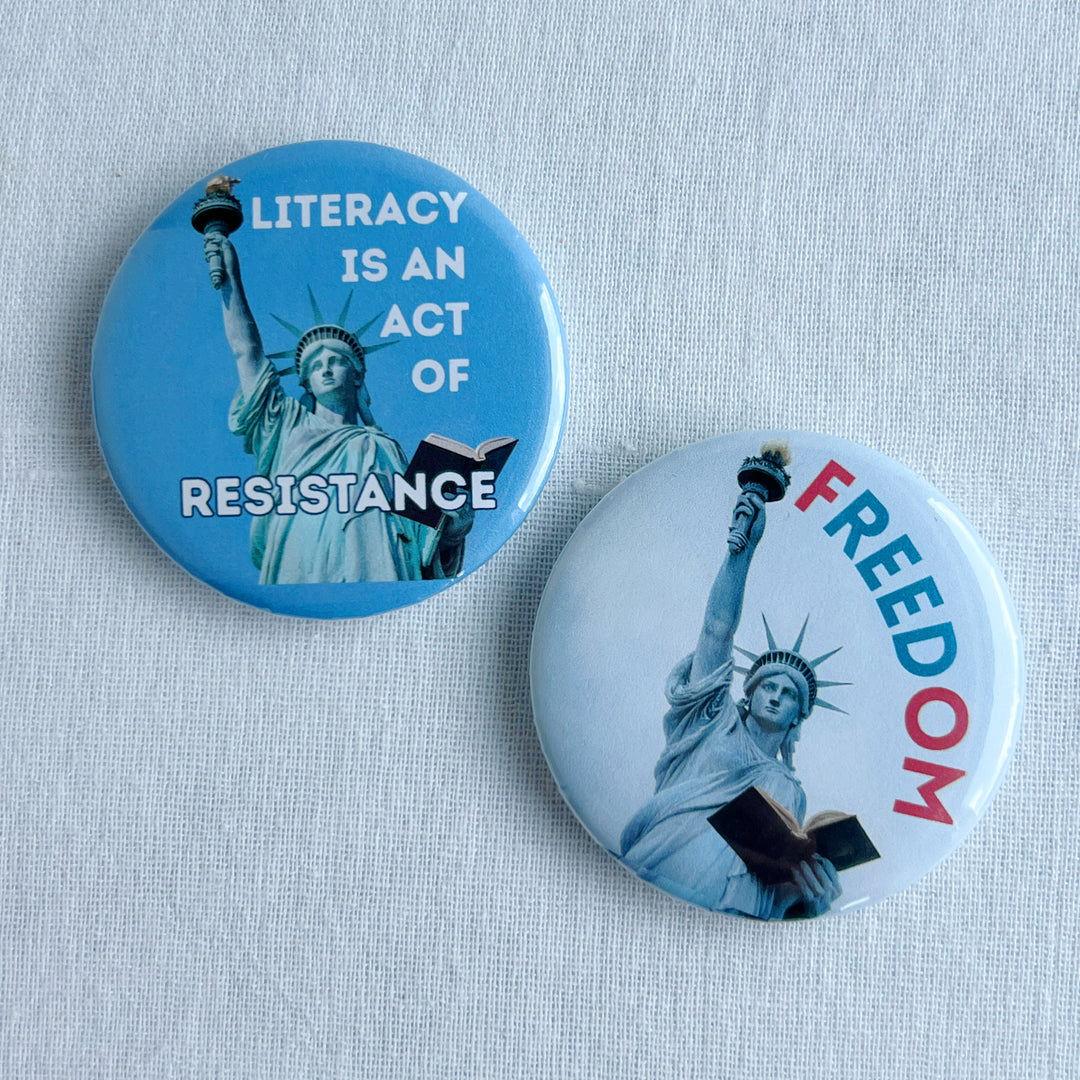 Pro-Democracy Pinback Buttons - fREEDom