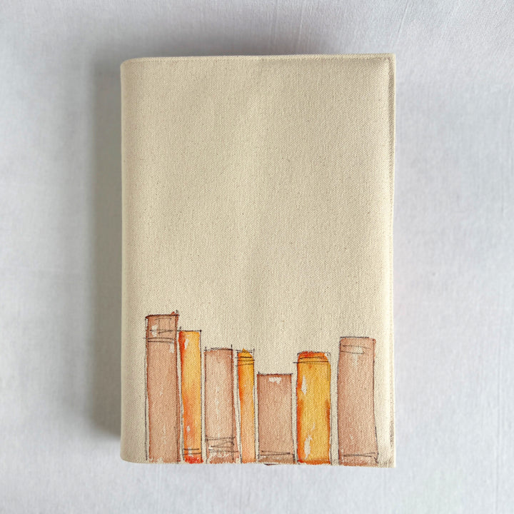 Pink Stack No. 3 - Handpainted Canvas Book Cover