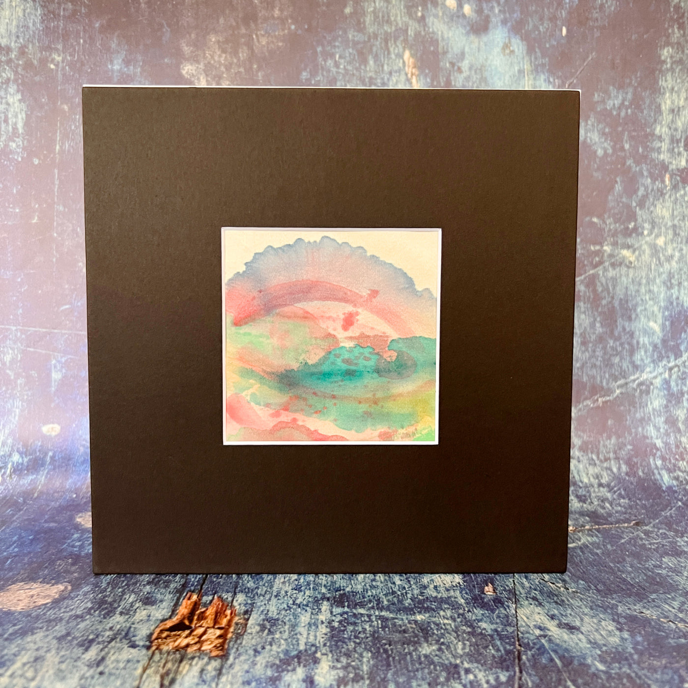 storm waves - painted mixed media art print