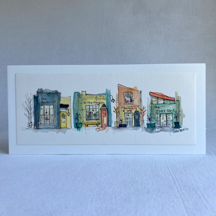 Tiny Reads Village - a Good Places Bookstore Village Watercolor
