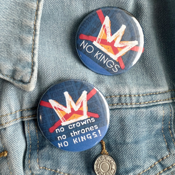 Pinback Buttons - NO KINGS Day
