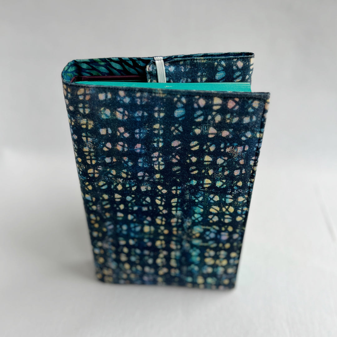Reusable Adjustable Fabric Book Cover - Multicolor Fabric