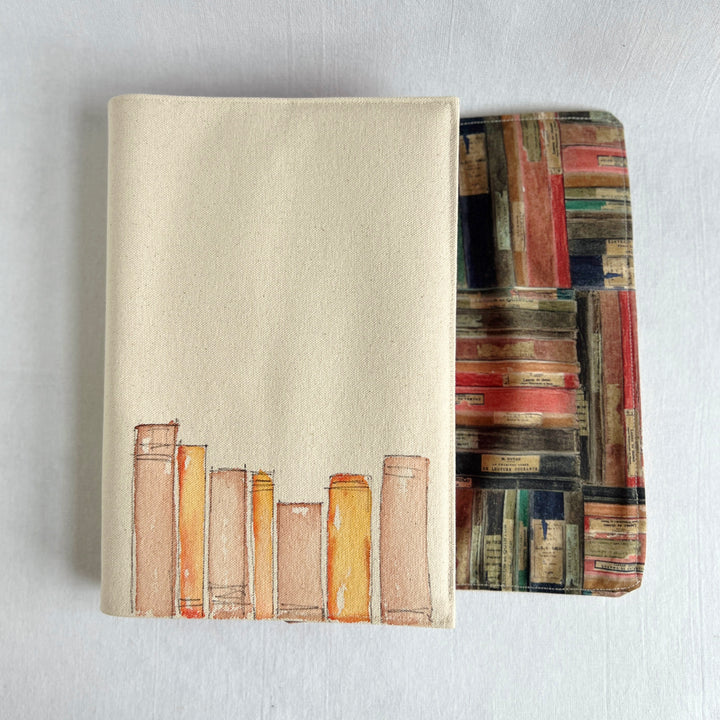 Pink Stack No. 3 - Handpainted Canvas Book Cover
