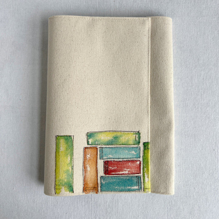 Tiny Plant Stack Number 2 - Handpainted Canvas Book Cover