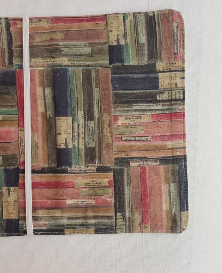 Reusable Adjustable Fabric Book Cover - Read BECAUSE your rights depend on it