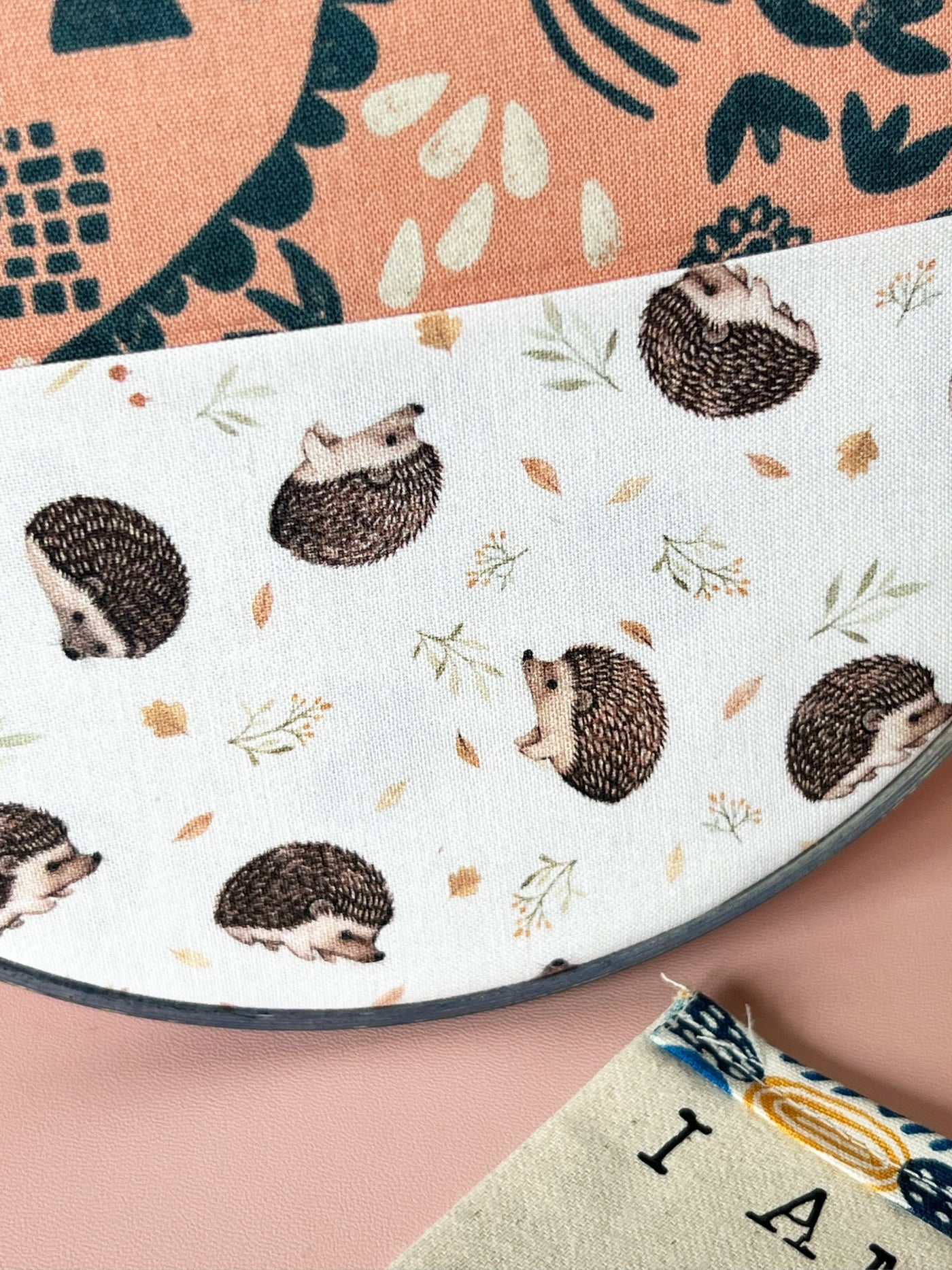 hedgehog pocket hoop art