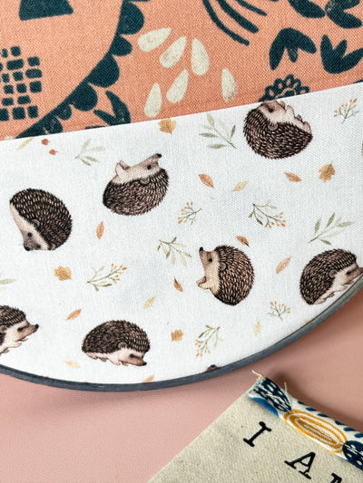 hedgehog pocket hoop art