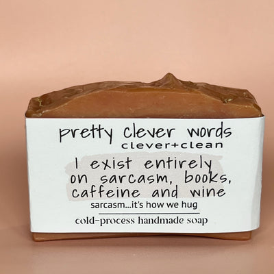 clever+clean rose clay bar soap - i exist entirely on sarcasm and caffeine