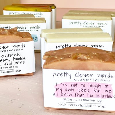 clever+clean rose clay bar soap - we all know I'm hilarious