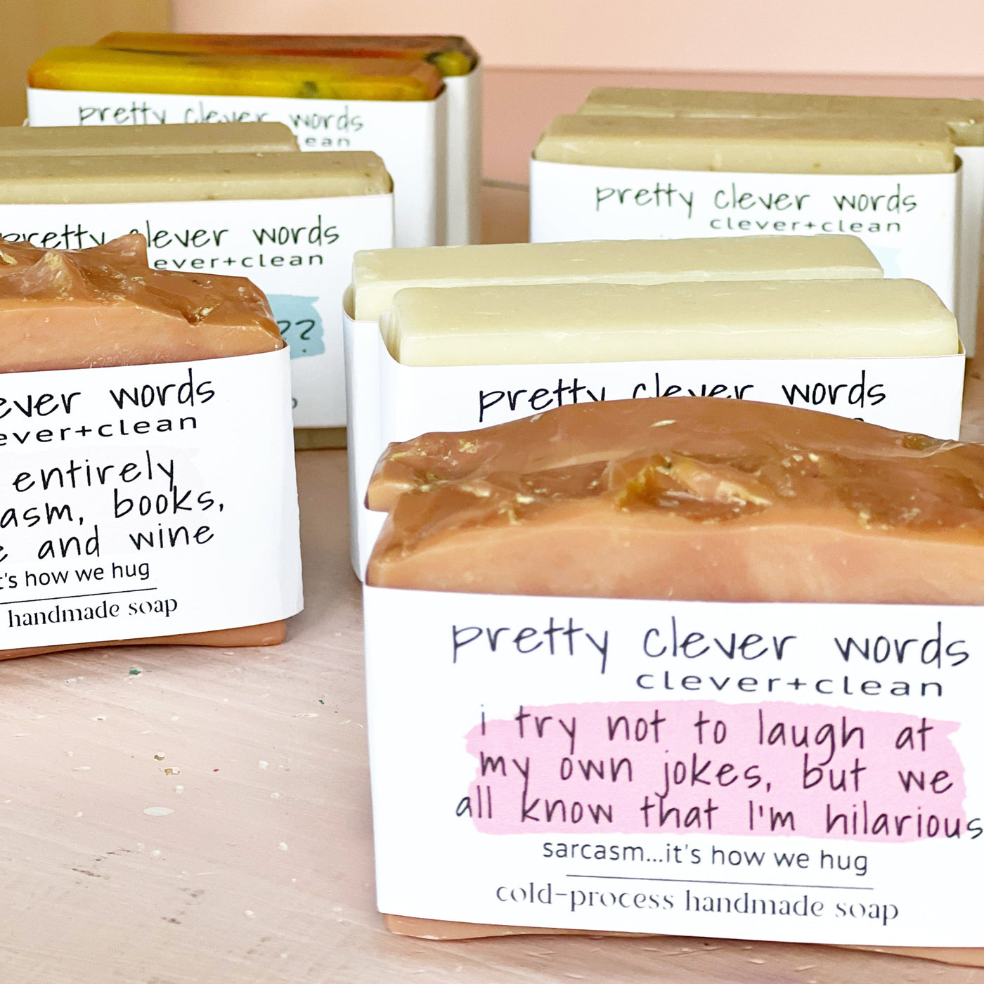 clever+clean rose clay bar soap - i exist entirely on sarcasm and caffeine