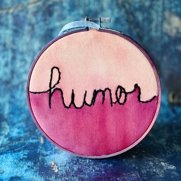 humor - single word hoop art