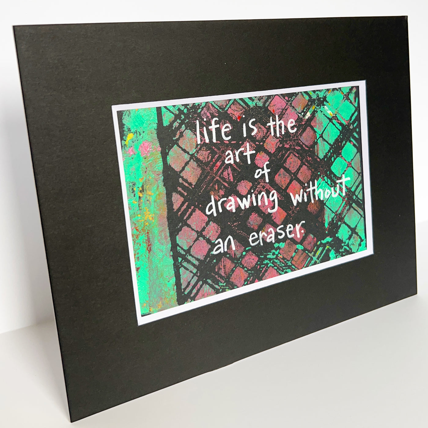 life is the art - painted art print