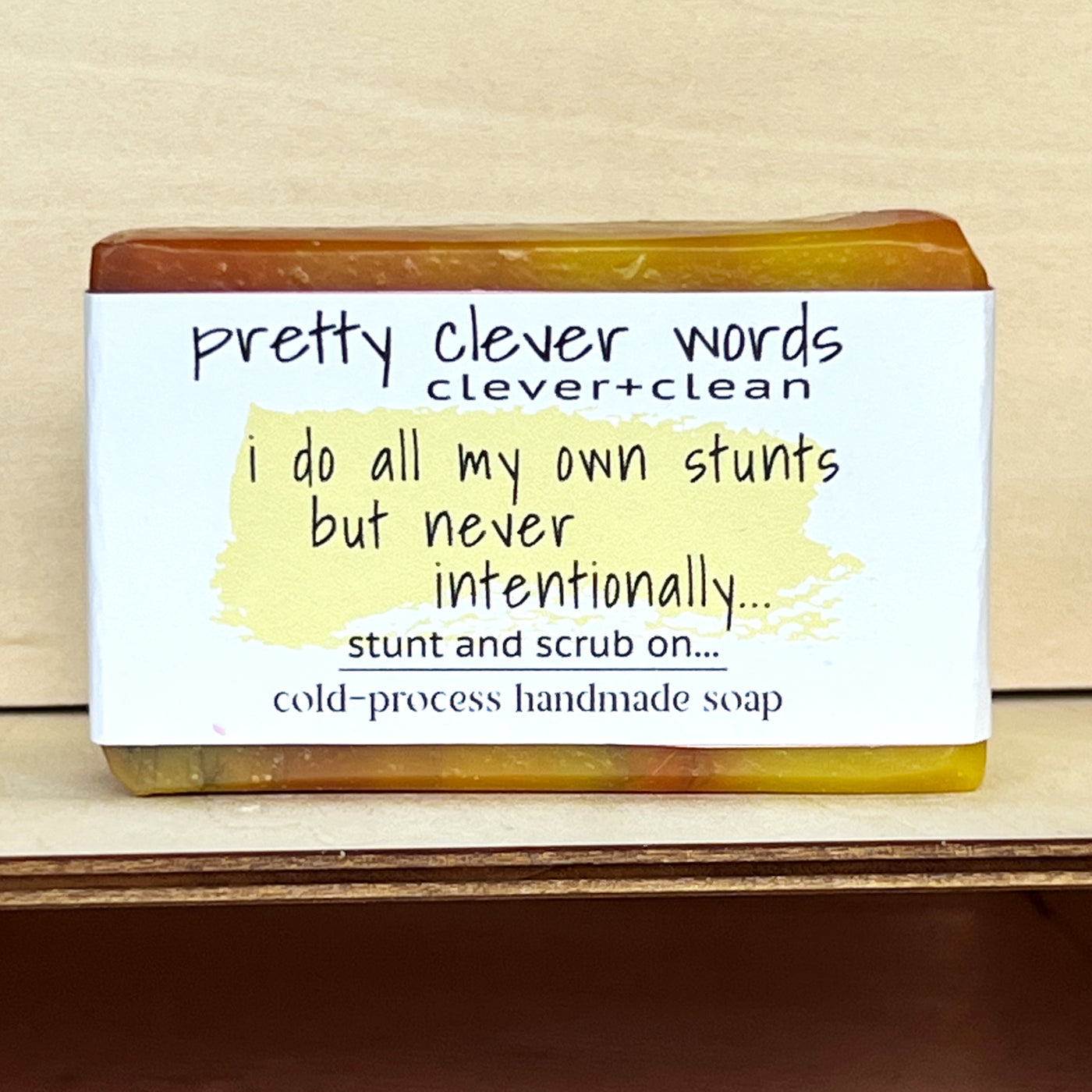 clever+clean gobi gold soap - i do all my own unintentional stunts