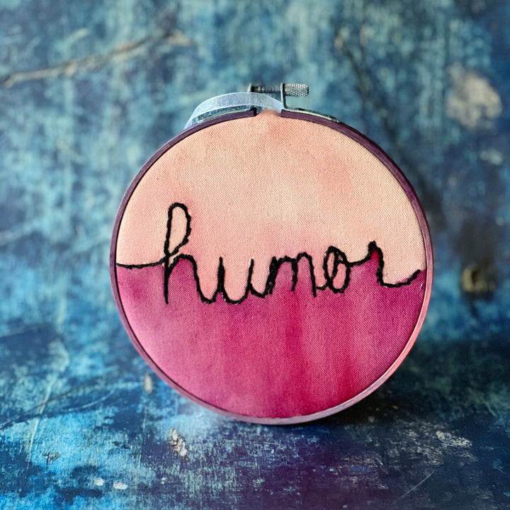 humor - single word hoop art