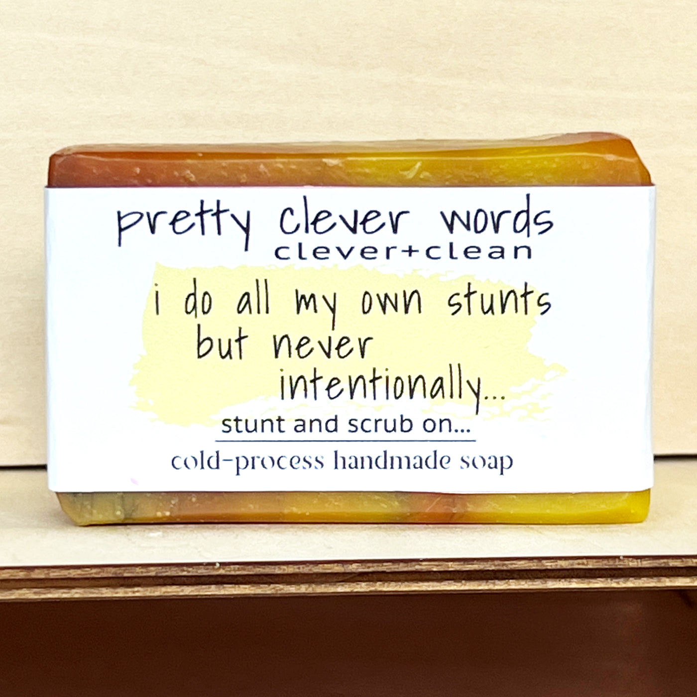 clever+clean gobi gold soap - i do all my own unintentional stunts