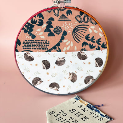 hedgehog pocket hoop art
