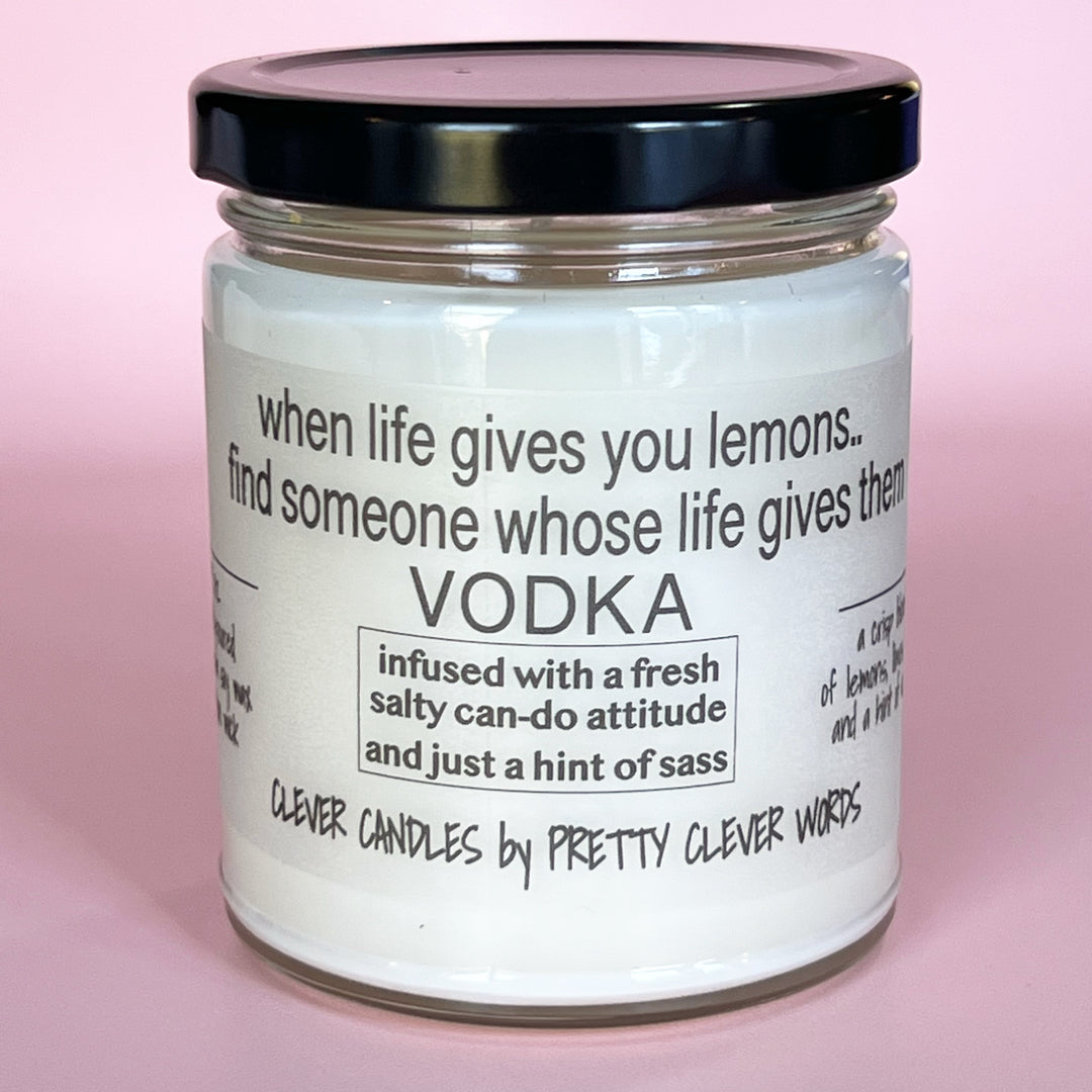 when life gives you lemons - vanilla lime candle