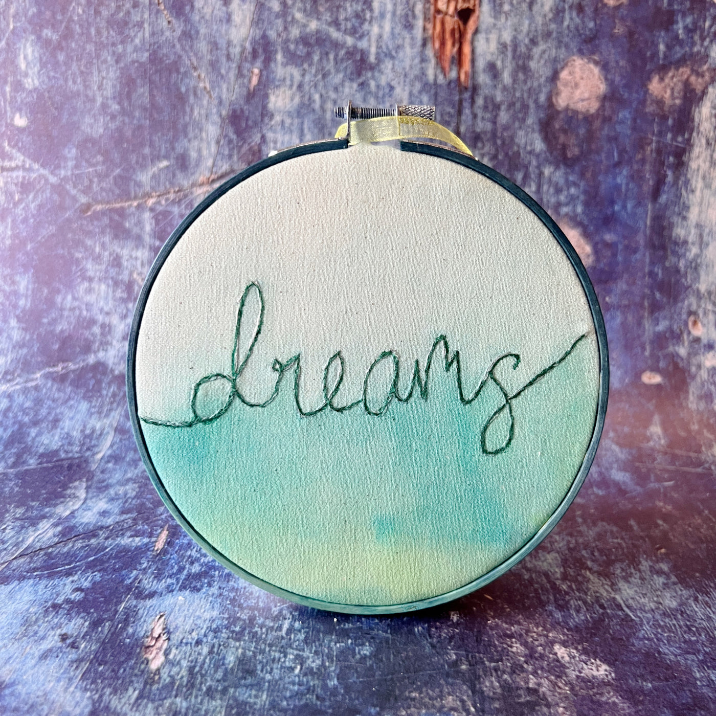 dreams - single word hoop art