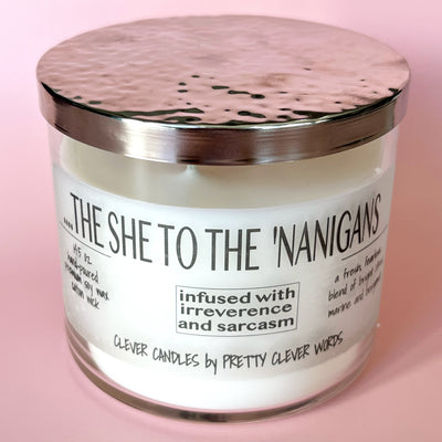 the she to the 'nanigans - 14.5 oz citrus bergamot candle