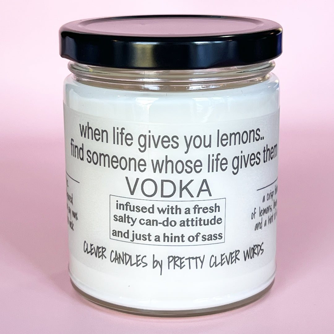 when life gives you lemons - vanilla lime candle