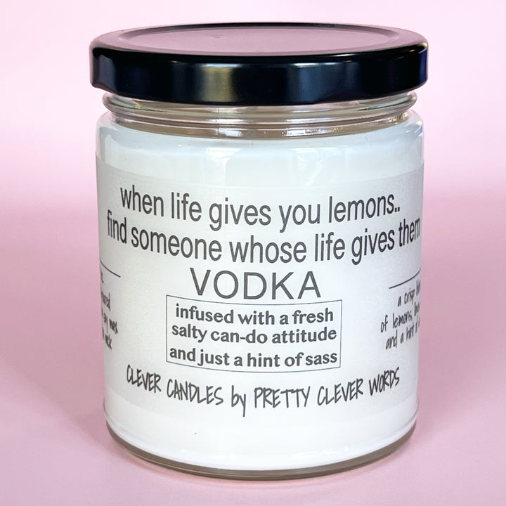 when life gives you lemons - vanilla lime candle