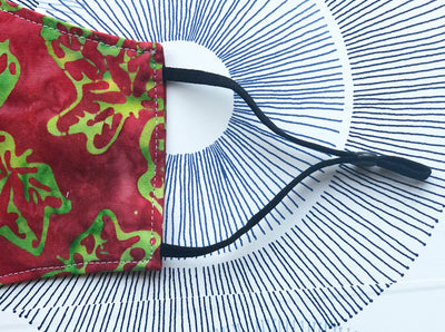 Cotton Face Mask with Filter Pocket - LIMEY LEMON