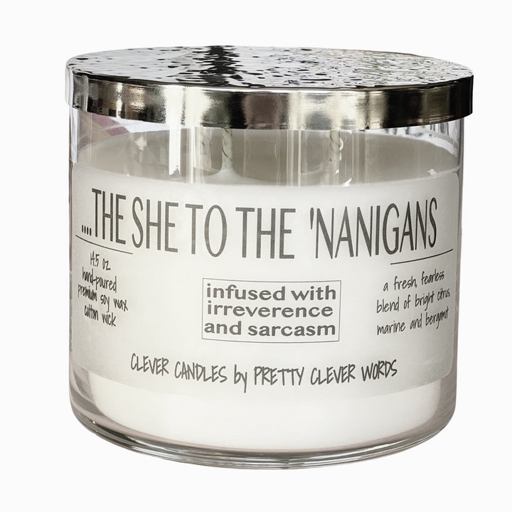 the she to the 'nanigans - 14.5 oz citrus bergamot candle