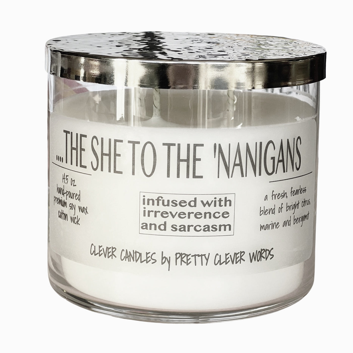 the she to the 'nanigans - 14.5 oz citrus bergamot candle