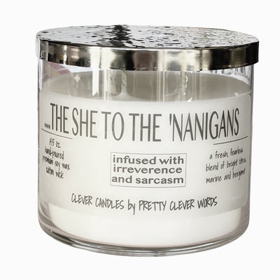 the she to the 'nanigans - 14.5 oz citrus bergamot candle